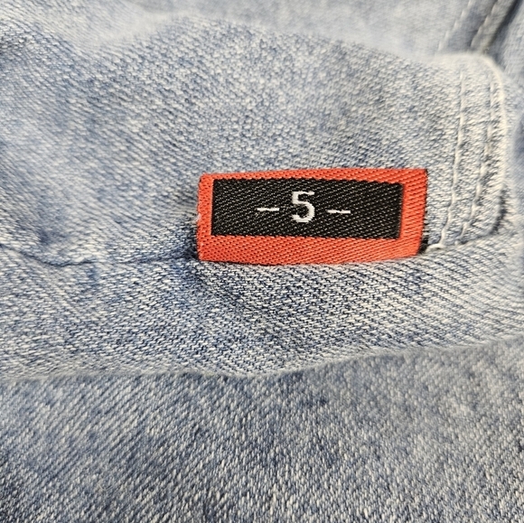 MS & WZ Kids Bart Simpson Spray Painting Denim Jean Shorts Size 5 Boys N24 - Picture 6 of 7